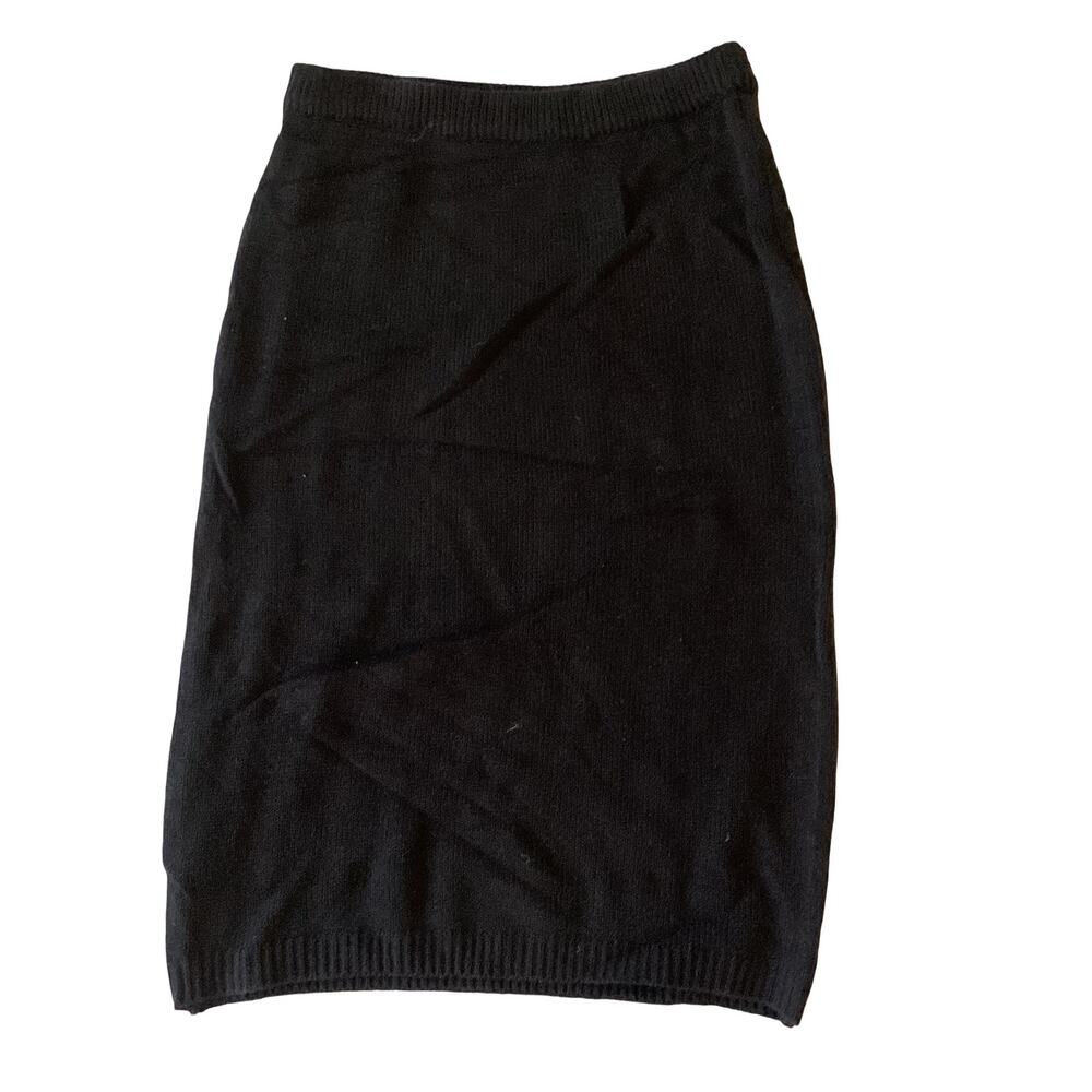 Black Knit Skirt